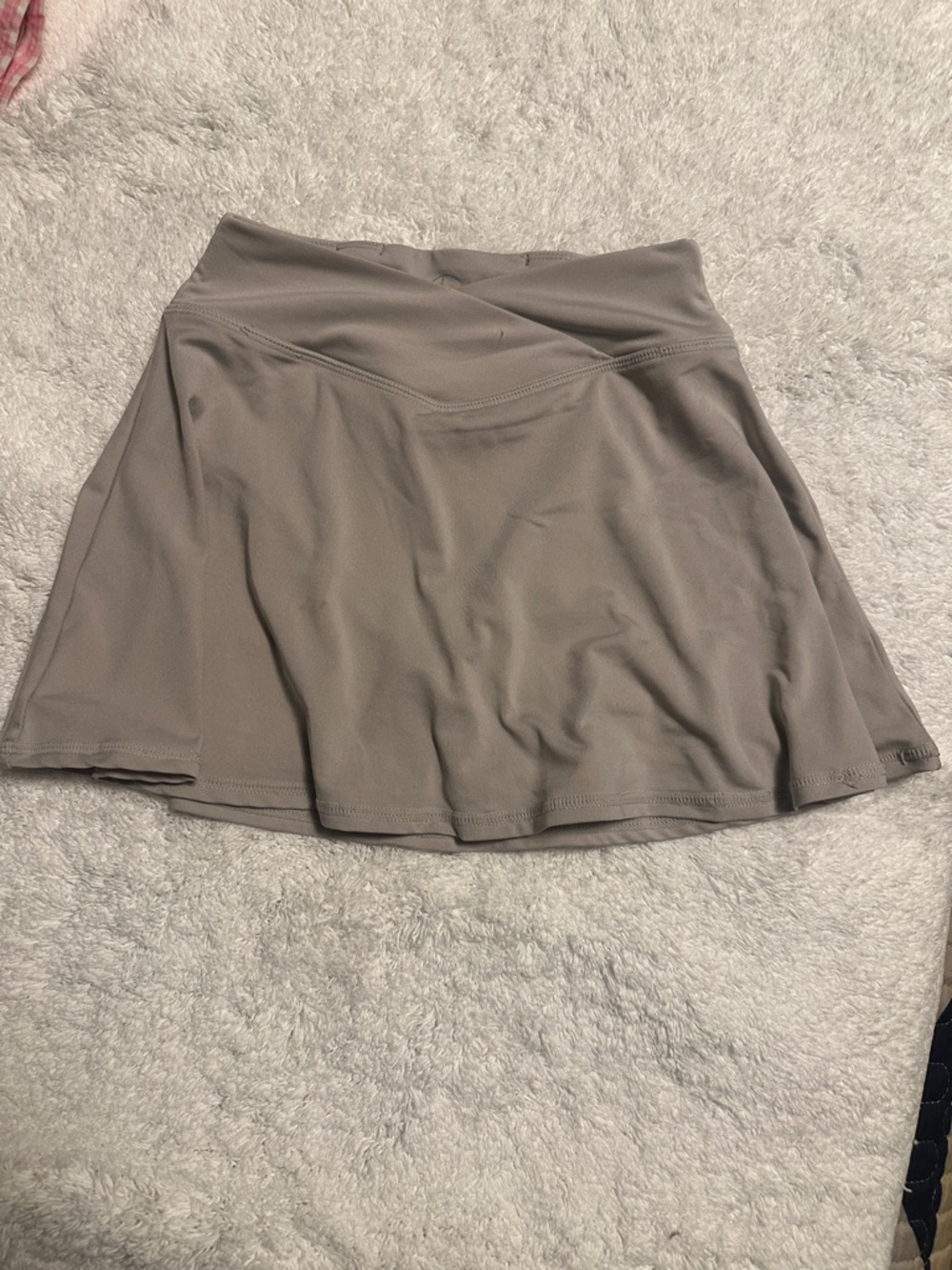90 Degree By Reflex Girls' Taupe Skater Skort
